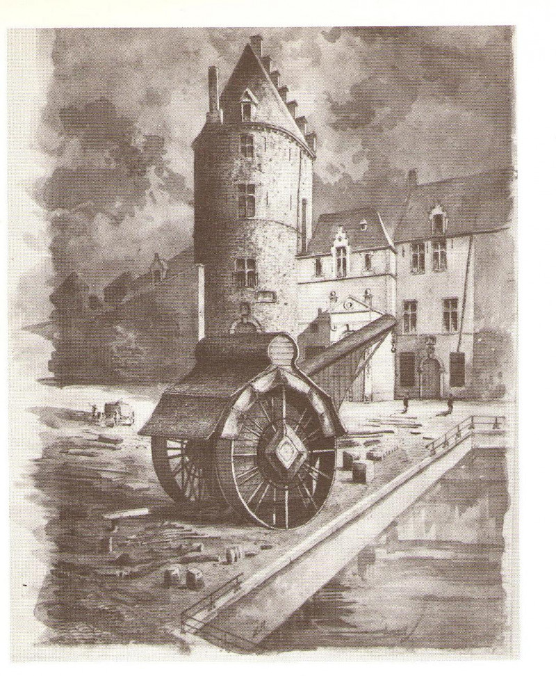 the black tower and crane 